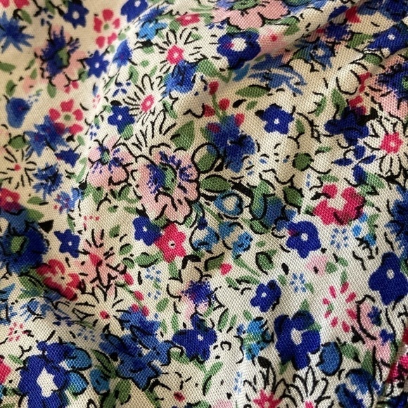 Edit by Nine puff sleeve smocked mini dress NWT blue floral - Picture 4 of 13